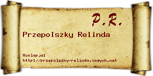 Przepolszky Relinda névjegykártya